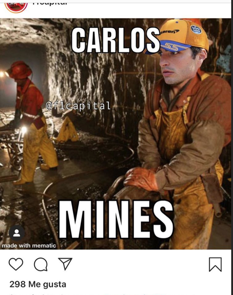 Carlos Sainz Competes With Lando Norris For The Title Of Meme Lord