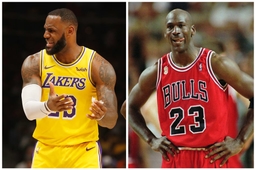 LeBron James and Michael Jordan