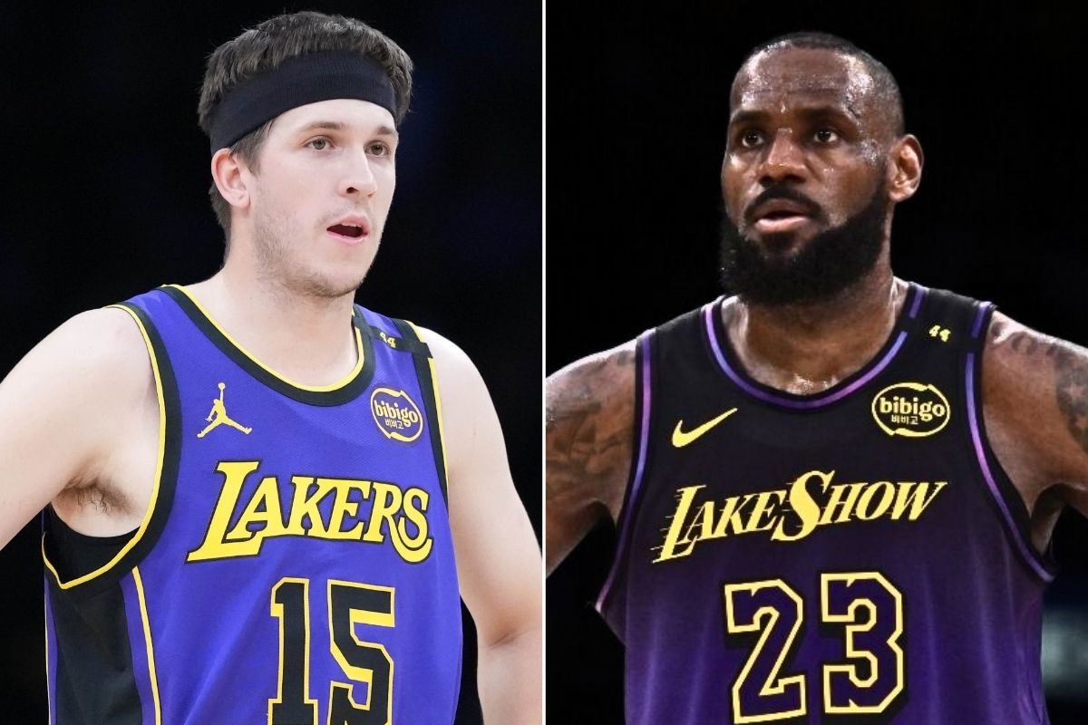 Austin Reaves and LeBron James