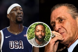 Bam Adebayo Pat Riley Dwyane Wade
