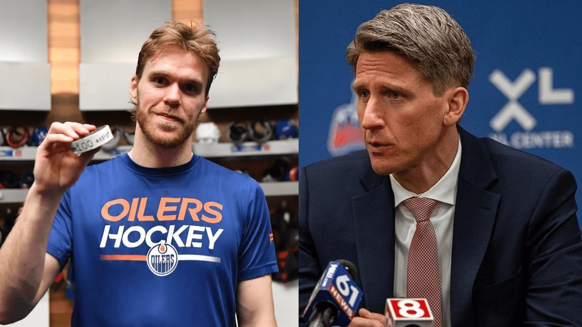Connor McDavid and Kris Knoblauch