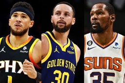 Devin Booker, Stephen Curry, Kevin Durant