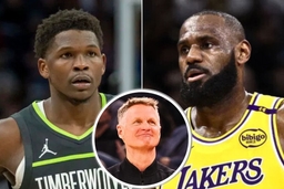 Anthony Edwards, LeBron James, Steve Kerr
