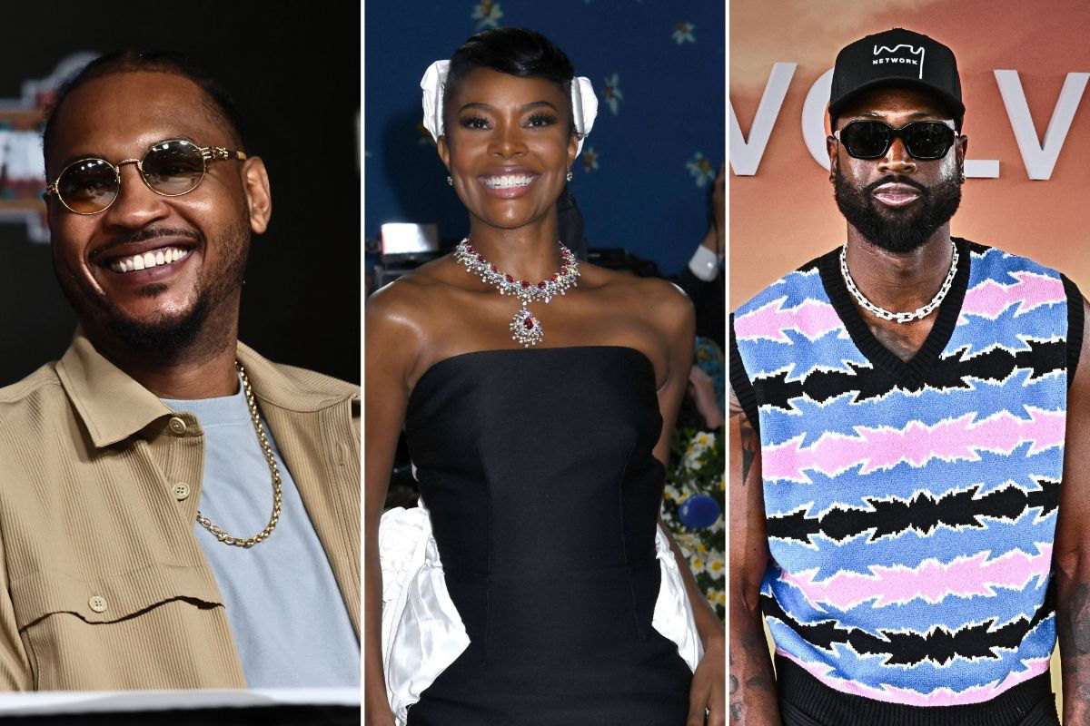 Carmelo Anthony, Gabrielle Union, Dwyane Wade