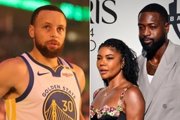 Stephen Curry, Dwyane Wade and Gabrielle Union