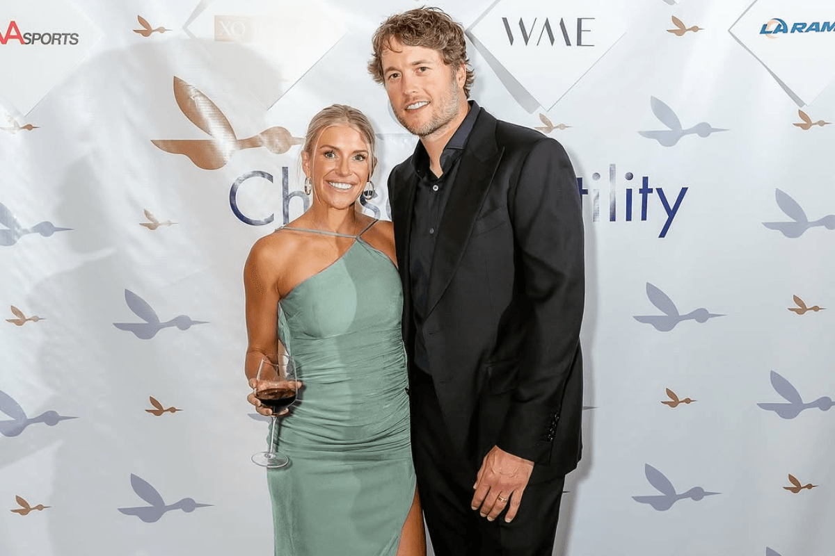 Matthew Stafford and Kelly Stafford