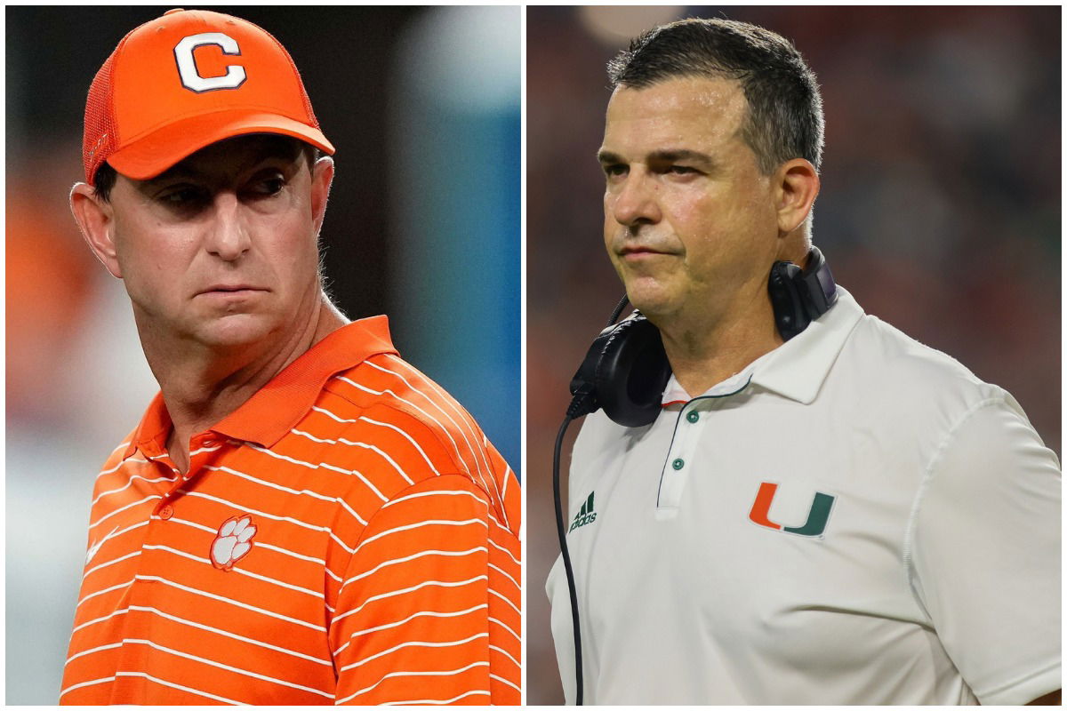 Dabo Swinney and mario cristobal