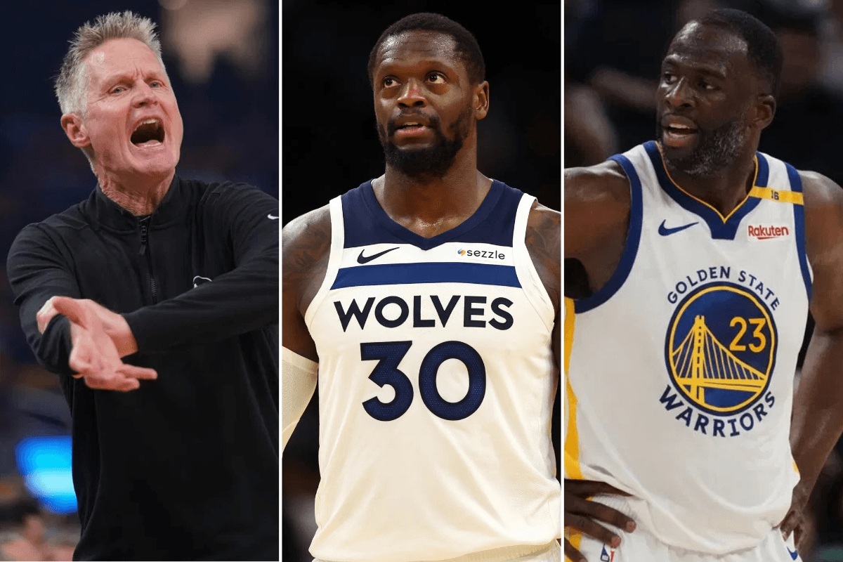 Steve Kerr, Julius Randle, Draymond Green