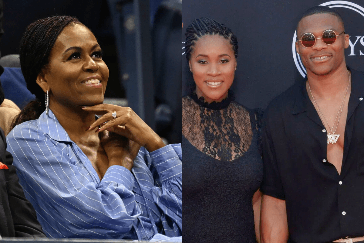 Michelle Obama, Nina Westbrook, Russell Westbrook