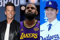 Tom Brady, LeBron James, Shohei Ohtani