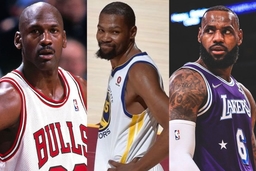 Michael Jordan, Kevin Durant, LeBron James