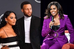 Ayesha and Stephen Curry, Michelle Obama