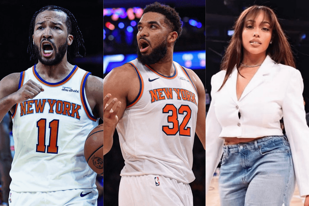 Jalen Brunson, Karl-Anthony Towns, Jordyn Woods