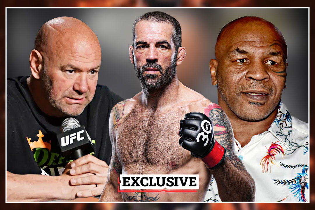Matt Brown, Dana White and Mike Tyson