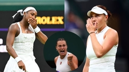 Amanda Anisimova, Coco Gauff and Aryna Sabalenka