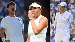 Carlos Alcaraz, Amanda Anisimova, Jannik Sinner