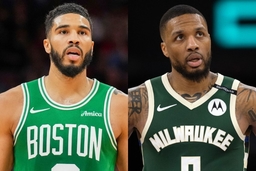 Jayson Tatum and Damian Lillard