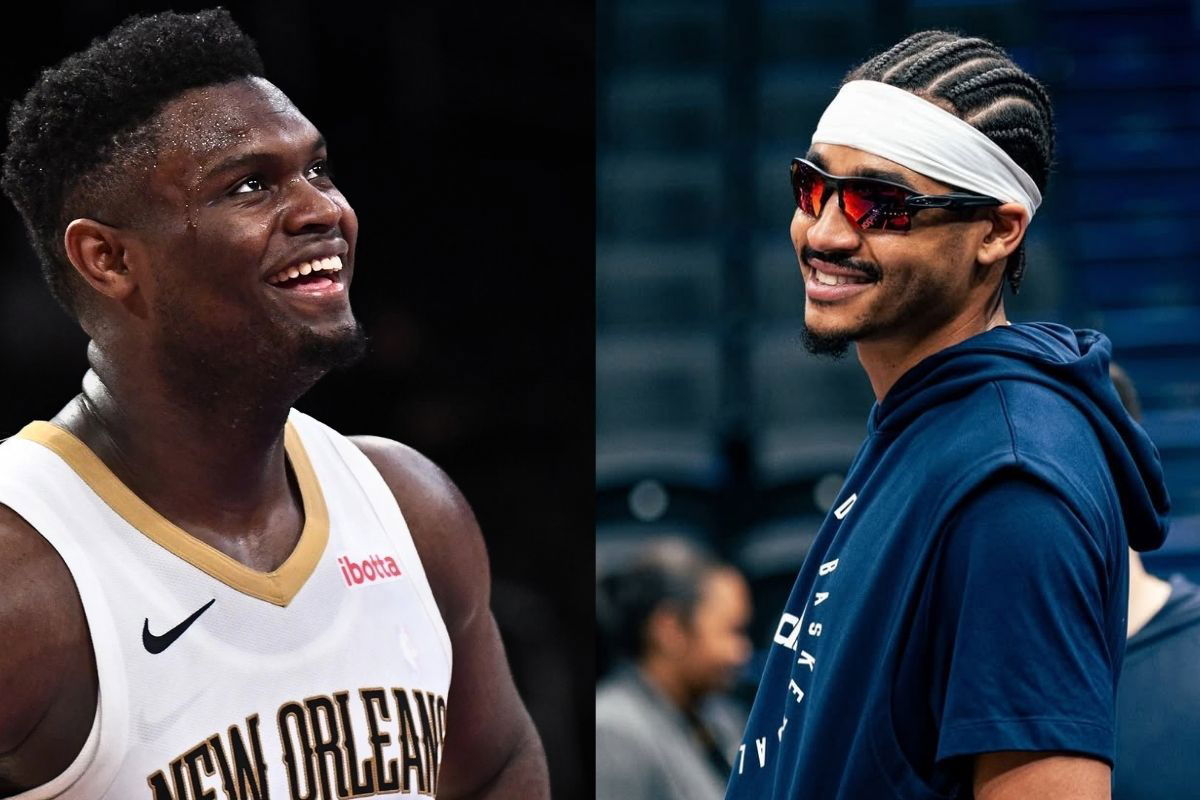 Jordan Poole and Zion Williamson