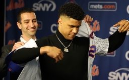 David Stearns with Juan Soto
