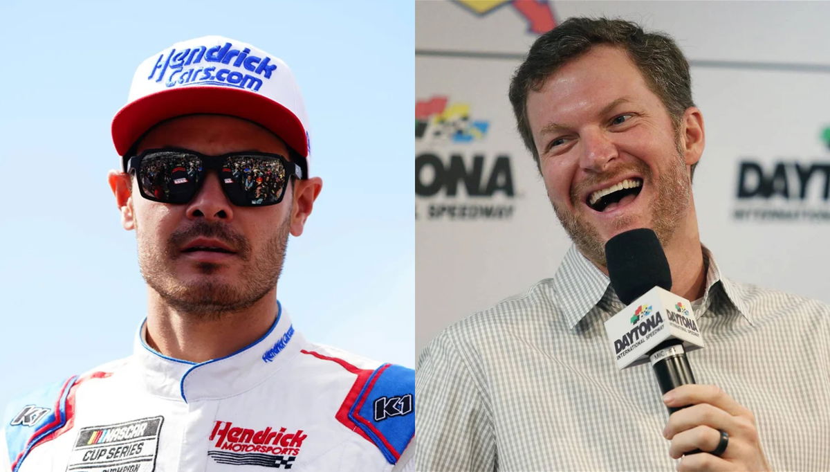 Kyle Larson, Dale Earnhardt Jr