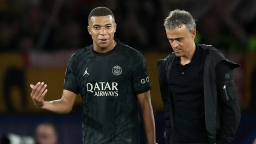 Kylian Mbappe and Luis Enrique