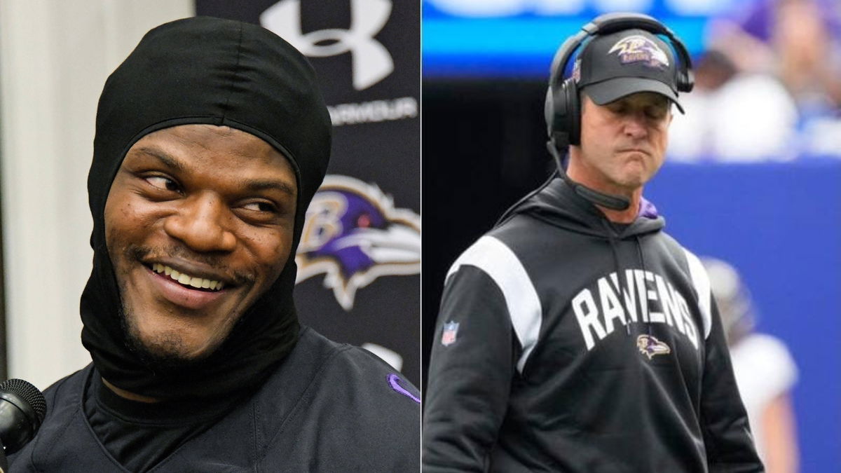 Lamar Jackson, John Harbaugh