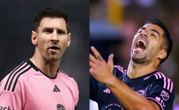 Lionel Messi and Luis Suarez