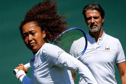 Naomi Osaka and coach