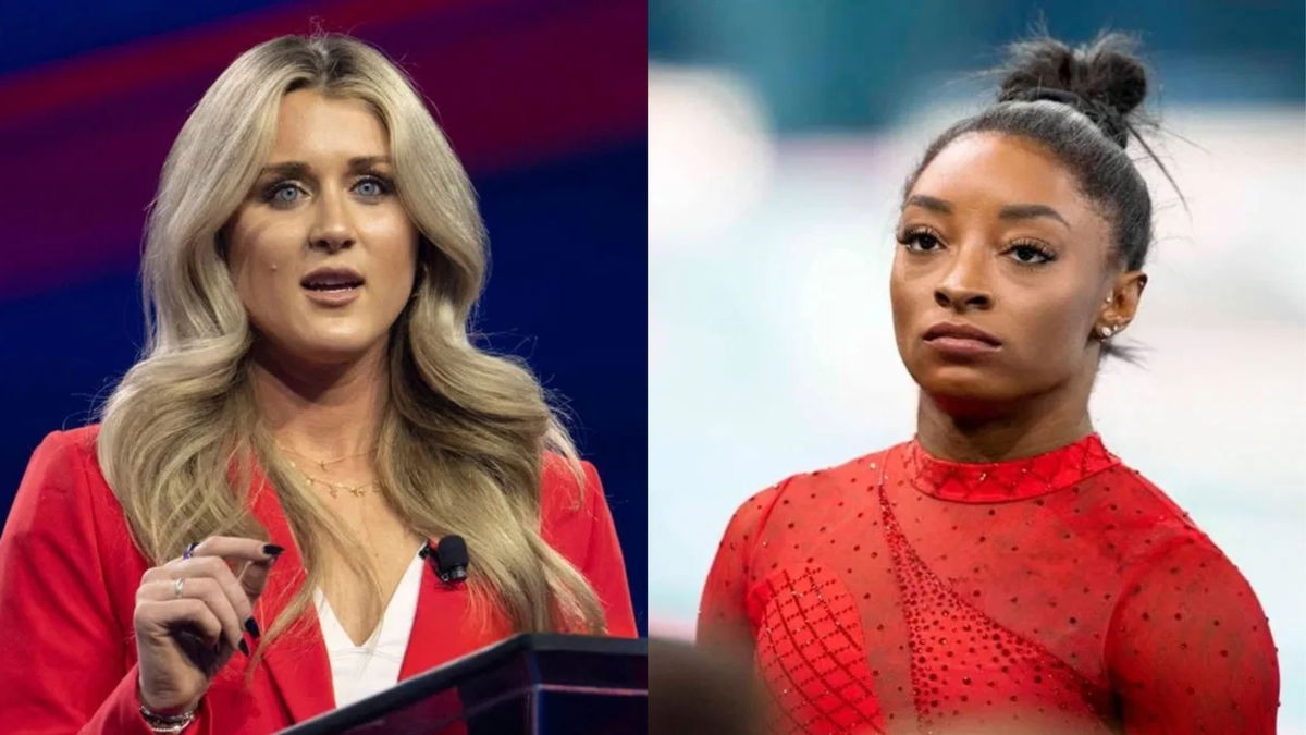 Riley Gaines and Simone Biles (2)