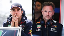Sergio Perez and Christian Horner