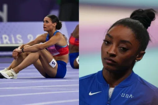 Simone Biles and Sydney McLaughlin