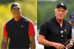 Tiger Woods Greg Norman collage