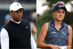 Tiger Woods Lexi Thompson collage