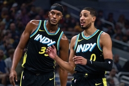 Tyrese Haliburton and Myles Turner