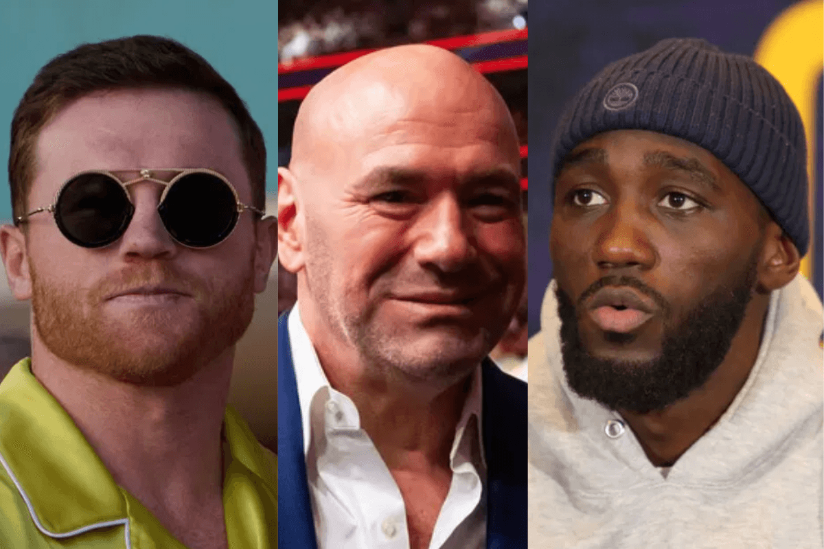 Canelo Alvarez, Dana White, Terence Crawford