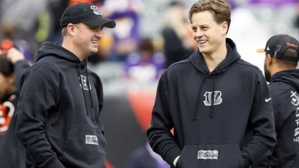 Zac Taylor and Joe Burrow