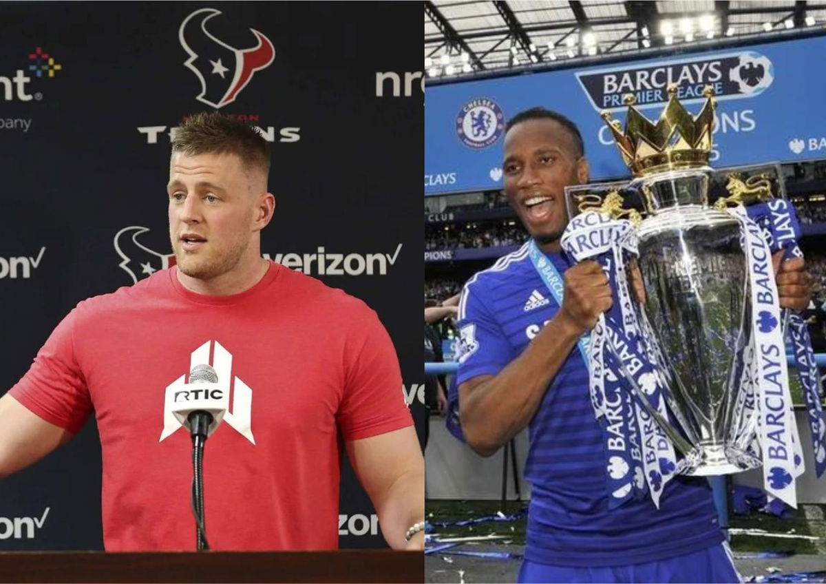 JJ Watt and Didier Drogba