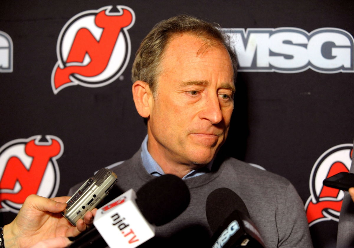 January 12, 2020: New Jersey Devils Owner Josh Harris meets with the media after the firing of Ray S