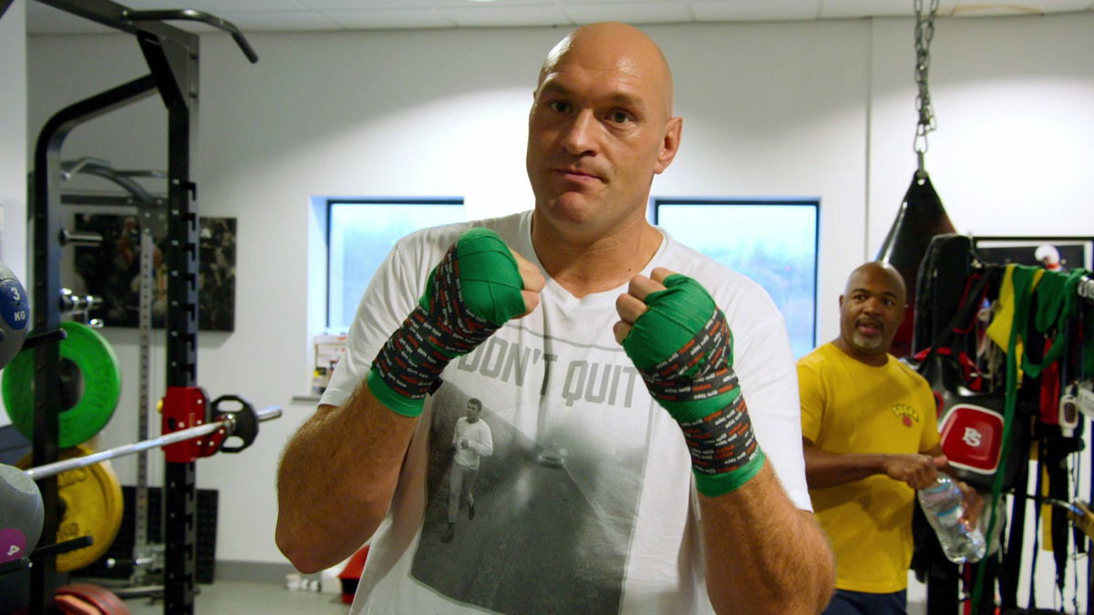 RECORD DATE NOT STATED AT HOME WITH THE FURYS, Tyson Fury, (Season 1, ep. 108, aired Aug. 16, 2023). photo: Netflix / Co