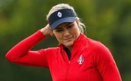 Mandatory Credit: Photo by Greig Cowie/BPI/Shutterstock (10405153bq) Lexi Thompson of Team USA on the 11th tee Solheim C
