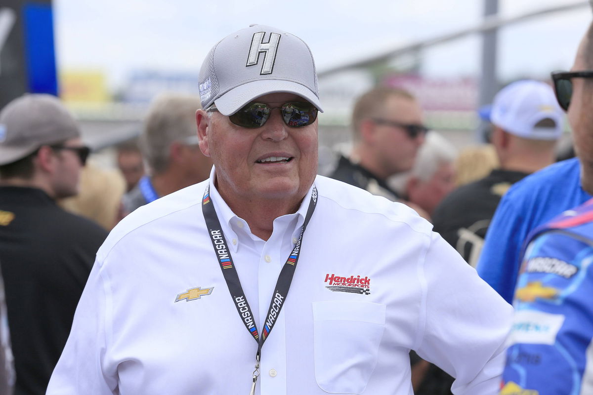 ATLANTA, GA &#8211; JULY 10: HMS team owner Rick Hendrick looks on before the 53rd Annual Quaker State 400 NASCAR, Motorsport,
