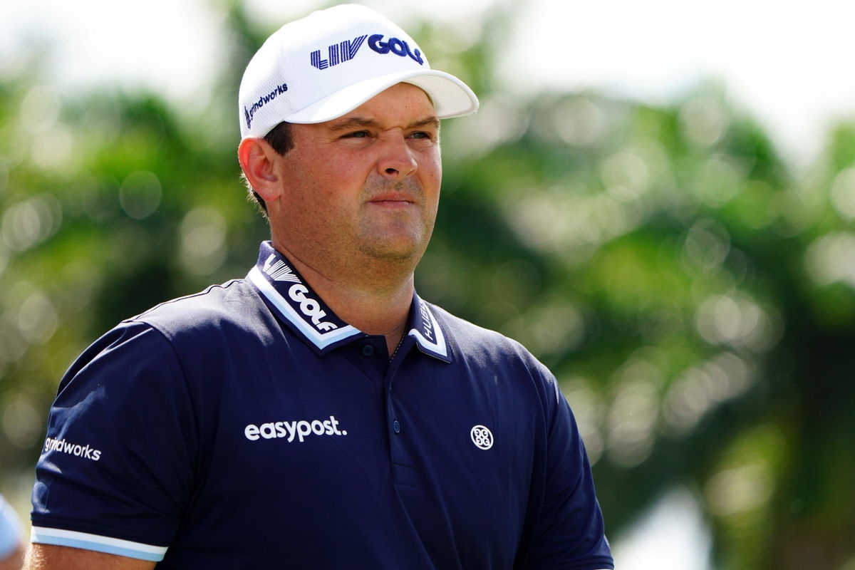 Golf: LIV Golf &#8211; Second Round Oct 29, 2022; Miami, Florida, USA; Patrick Reed walks off the second hole during the seco
