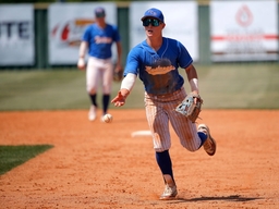 Syndication: The Oklahoman Ft. Cobb-Broxton s Eli Willits tosses to first bass for an out during the Class B state baseb