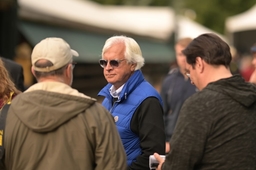 Horse Racing: Black Eye Susan May 19, 2023; Baltimore, Maryland, USA; Bob Baffert, American racehorse trainer, meets wit