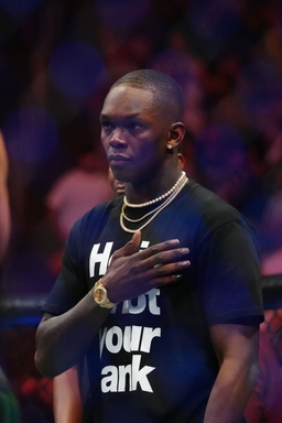 MMA: UFC 290 &#8211; Whittaker vs Du Plessis Jul 8, 2023; Las Vegas, Nevada, USA; UFC Fighter Israel Adesanya after the fight