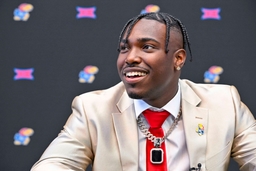 NCAA, College League, USA Football: Big 12 Football Media Days Jul 12, 2023; Arlington, TX, USA; Kansas Jayhawks quarter