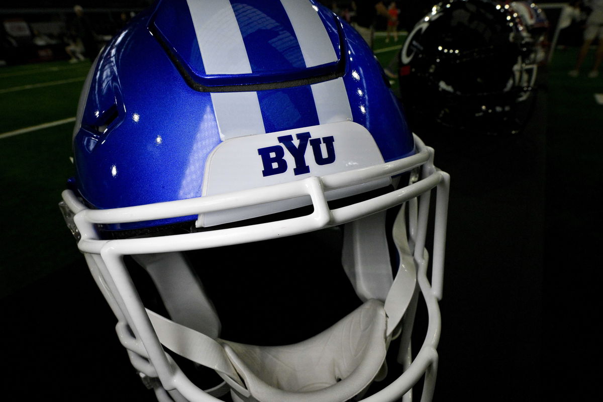 NCAA, College League, USA Football: Big 12 Football Media Days Jul 13, 2023; Arlington, TX, USA; A view of the BYU Couga