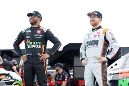 July 15, 2023, Loudon, NH, United States of America: NASCAR, Motorsport, USA Cup Drivers, Bubba Wallace (23) and Tyler R