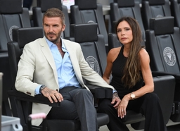 FORT LAUDERDALE FL &#8211; JULY 25: David Beckham and Victoria Beckham are seen before Inter Miami CF in the LeagueÕs Cup matc