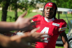 NFL, American Football Herren, USA Kansas City Chiefs Training Camp Jul 28, 2023; St. Joseph, MO, USA; Kansas City Chief